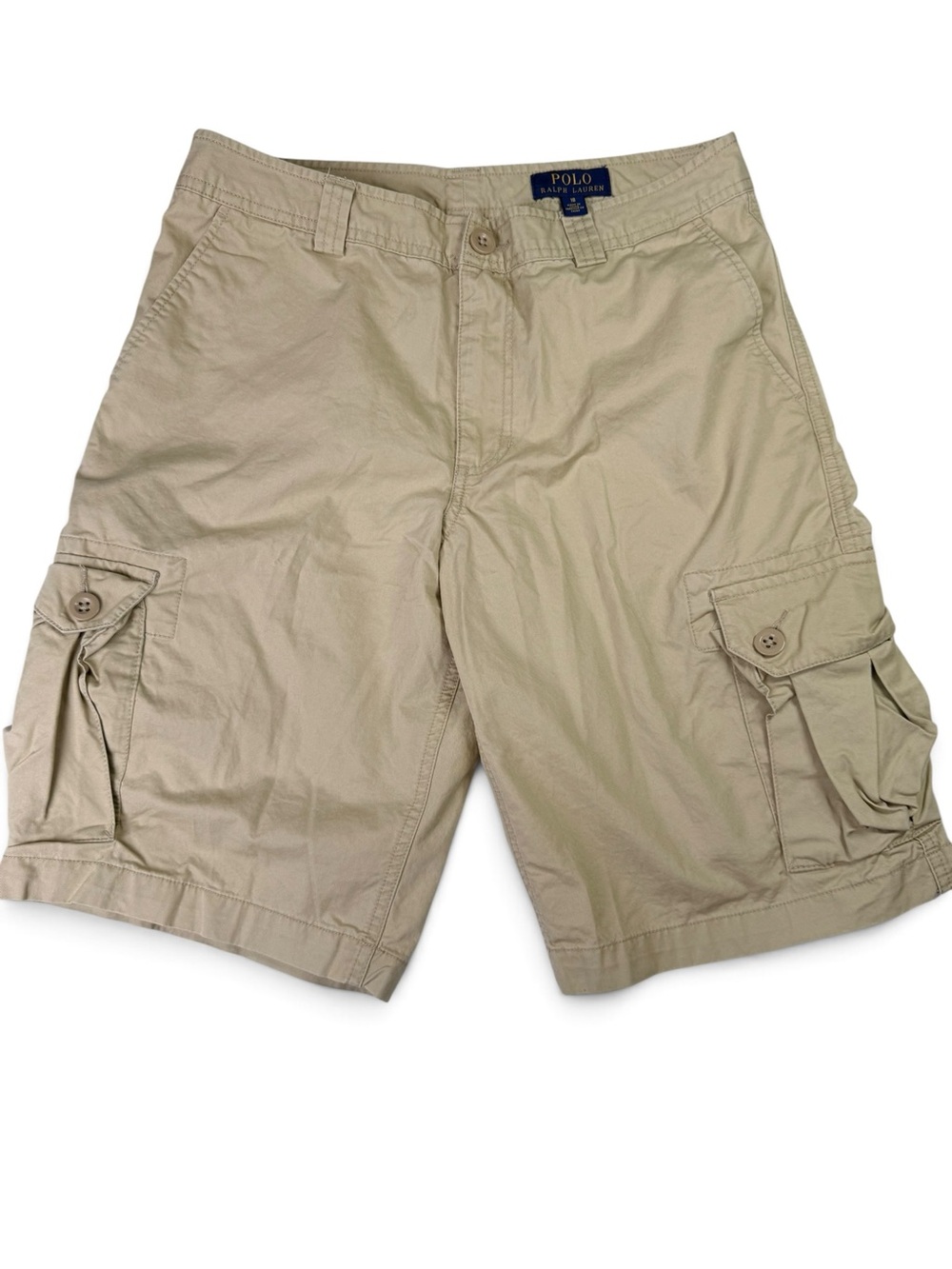 Polo Ralph Lauren Size 18 Khaki Cargo Shorts Classic Chino Tan